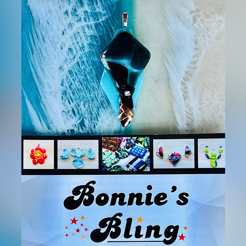 Bonnie’s Bling One Of A Kind Fused Glass Jewelry And Accessories To Wear.
